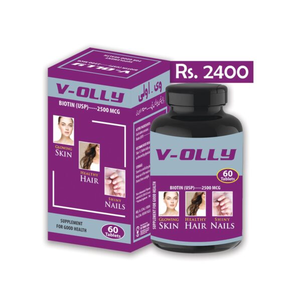 V-OLLY – Biotin (USP) 2500 mcg (60 Tablets)
